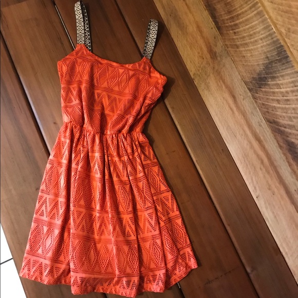 NWOT pretty burnt orange colored dress - Picture 1 of 4